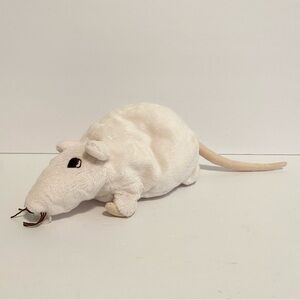 IKEA Gosig Minnen Ratta White Rat Mouse Rodent Stuffed Plush Animal Toy Large 8”